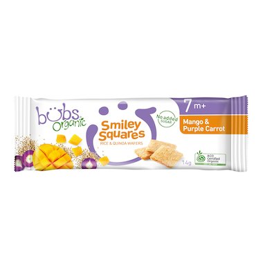Smiley Squares Mango & Purple Carrot
