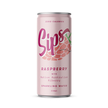 Sparkling Water Raspberry with Native Australian Riberry
