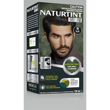 Mens Ebony Black Hair Colouring 1N