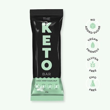 The Keto Bar Choc Mint Hazelnut