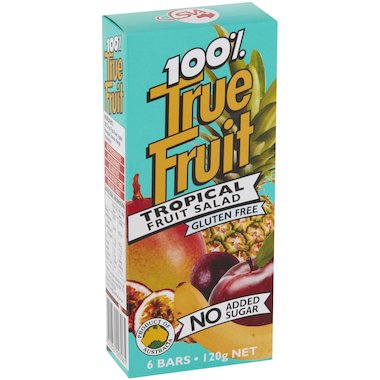 Box 100% True Fruit Strips Tropical Salad Multipack 120g