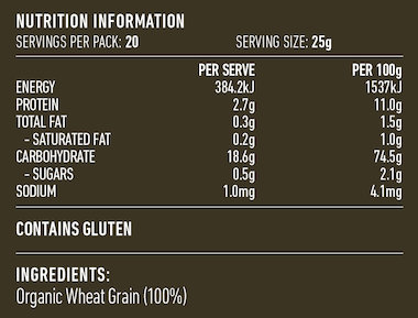 wheat grain organic